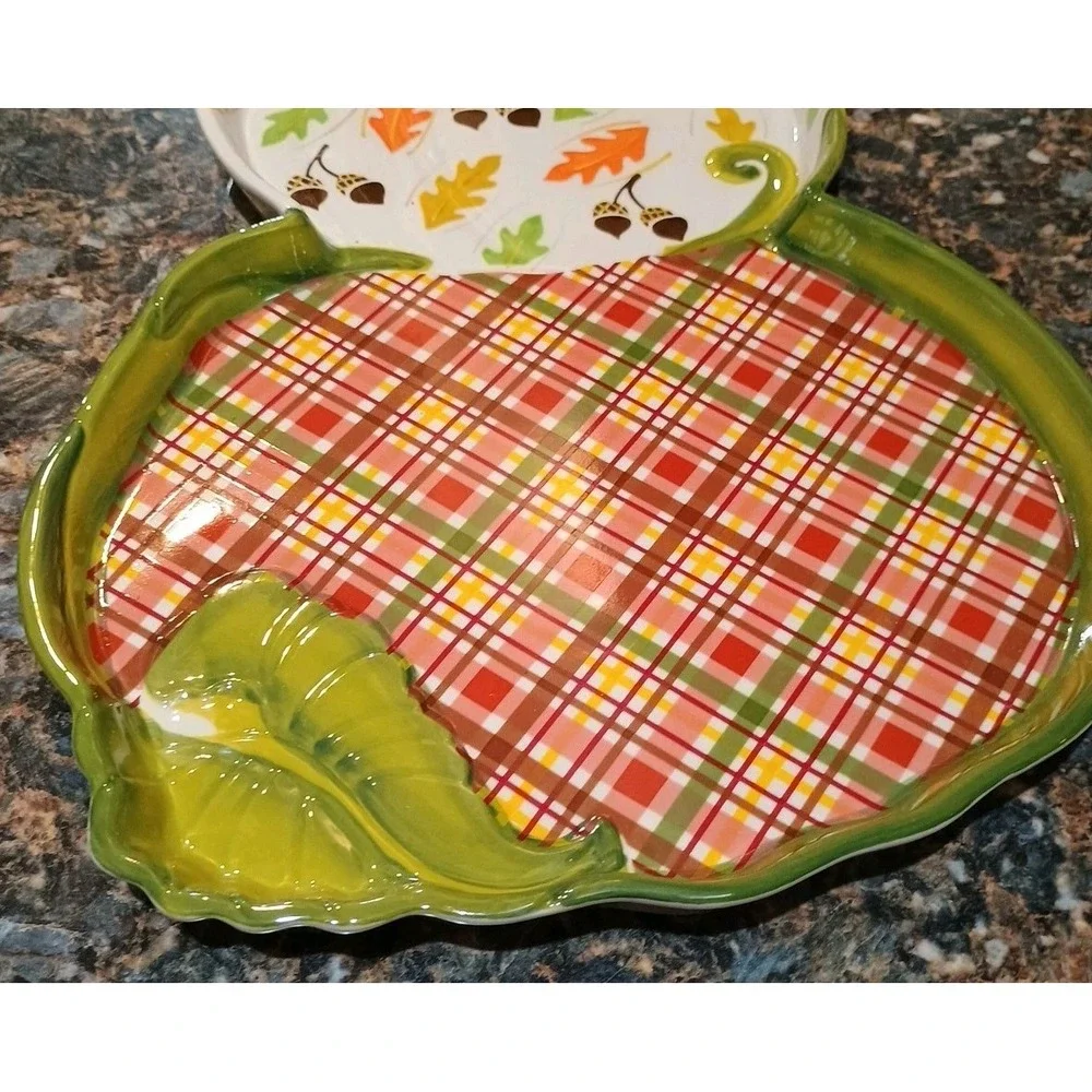 Temptations By Tara Fall‎ Pumpkin Platter Thanksgiving Tabletop Decor